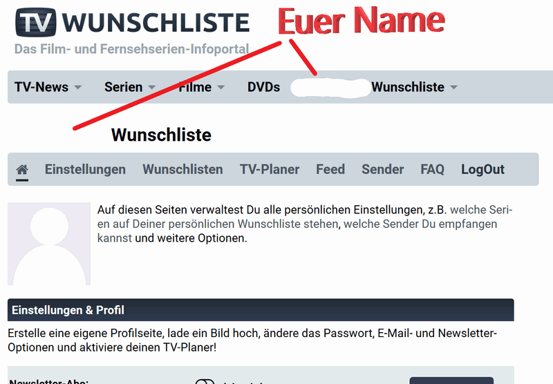 Die Profil Ansicht von WL