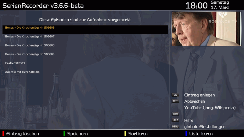 Screenshot für einen Merkzettel
